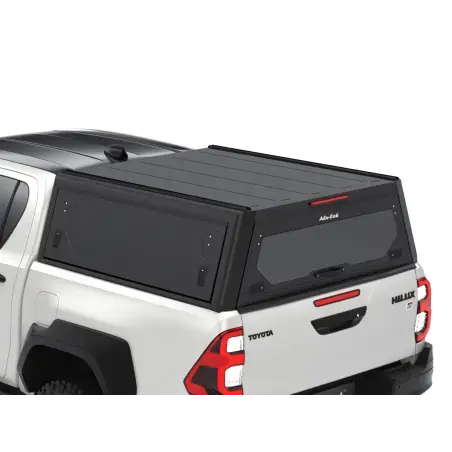 Hardtop Contour noir/ lisse sans fenêtre latérale pour Toyota Hilux Revo 2016+ double cabine Alu-Cab